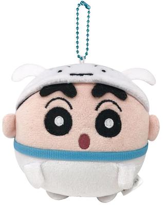 IPlanning Crayon Shin-chan Круглый и трясущийся талисман Shiro Shin-chan Размер: приблизительно. В100 x Ш100 x Г75 мм K1851B