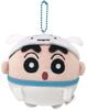 iPlanning Crayon Shin-chan Round and Shaking Mascot Shiro Shin-chan Size: Approx. H100 X W100 X D75mm K1851B