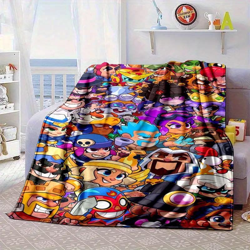 Game Brawl Adventure Heroes Blanket Flannel Blanket for bed, sofa, Camping, Hiking, Picnic Essentials, gift for family Fan gifts
