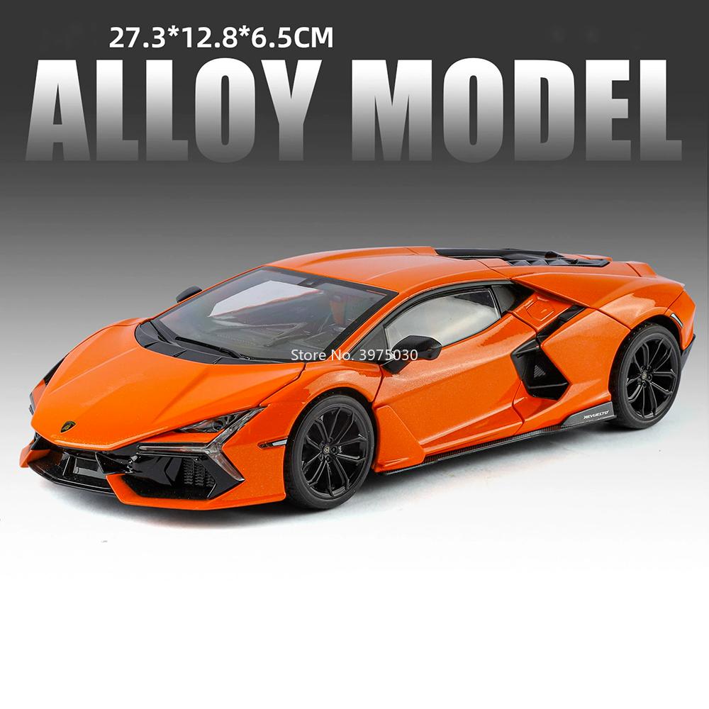 1:18 Lamborghini Huracan Sterrato Revuelto Модели Машин Игрушки Свет Звук Миниатюрные Транспортные Средства Скольжение Вперед Спортивный Автомобиль Детские Образовательные Развлечения