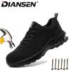 Anti-Puncture Anti-smash Steel Toe Work Shoes Light Weight Safety Shoes Slip Resistant Safety Shoes Comfortable Work Sneakers
