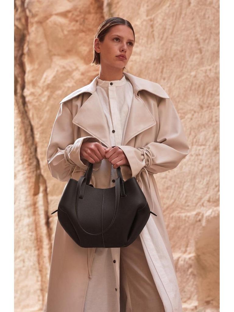 Оригинальная женская большая сумка-тоут Polene из коровьей кожи с плиссированным дизайном – модная сумка на плечо и подмышку.