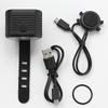 LED Bike Front Light Bicycle Light USB Charging with Horn Cycling Safety Flashlight 2 In 1 7 Light Modes Cycling Accessories