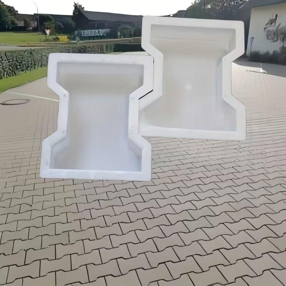 Reusable Plastic Paving Molds I-shaped Brick Stone Mold Stepping Stone Mold Outdoor Patio