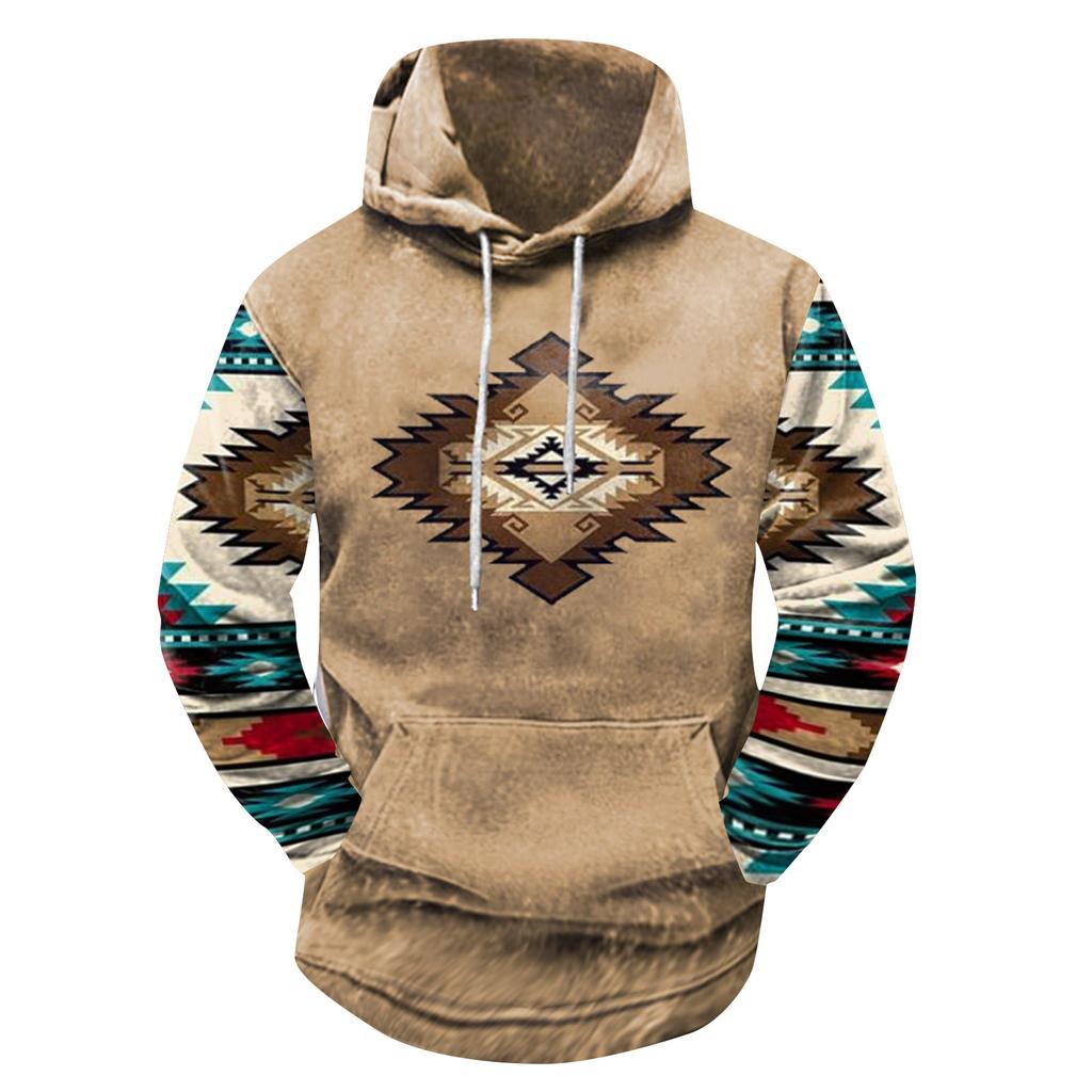 Модный свободный мужской и женский свитер с капюшоном с длинным рукавом и принтом