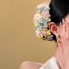 Vintage Colorful Flower Hair Stick Bohemian Fairy Side Clip Hairpin Chinese Style Thai Hair Fork Daily
