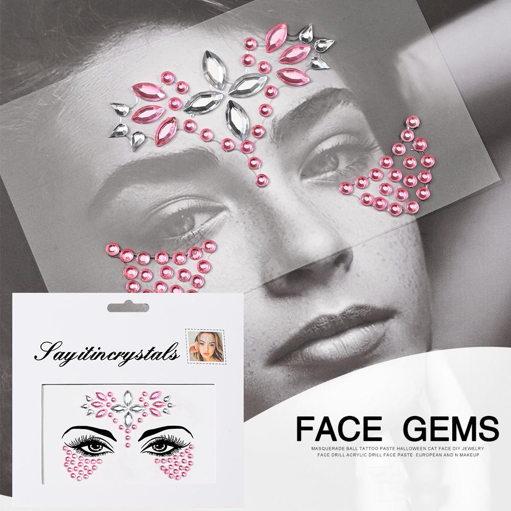 Экологичные Маскарадные Акриловые Наклейки С Бриллиантами