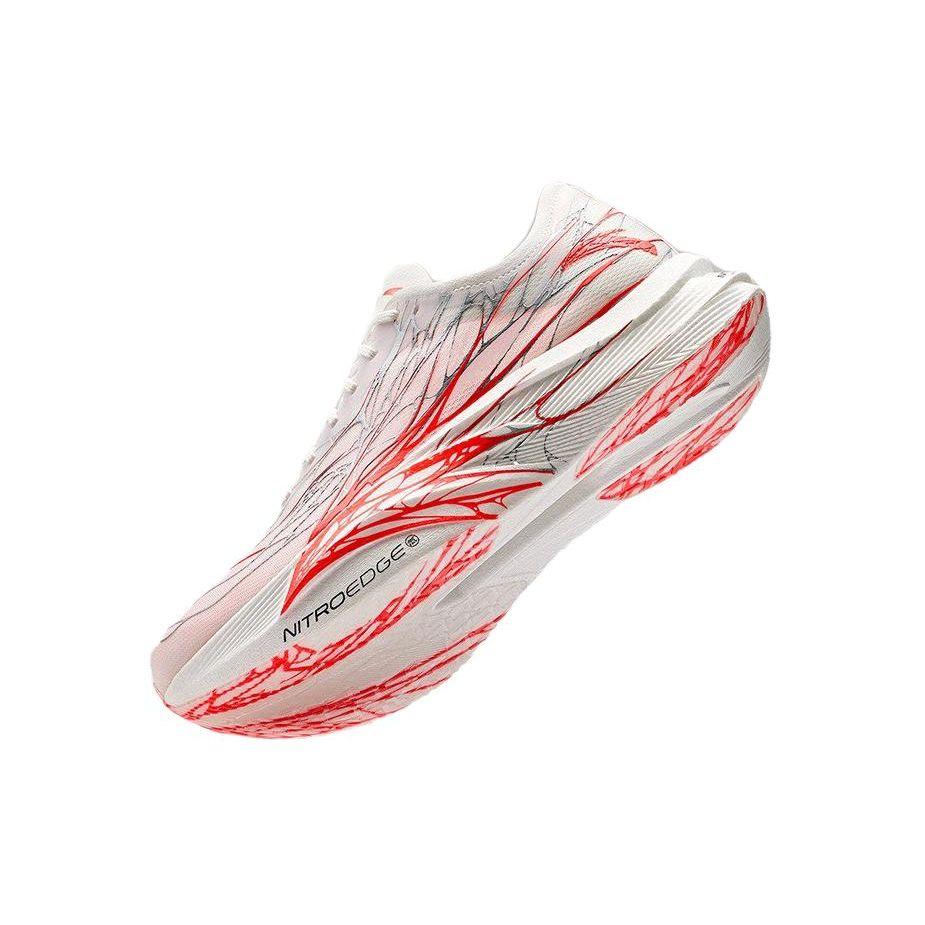 Anta C202 GT Casual Shock Absorbing Durable Low Top Running Shoes Men Sneakers White Red 112455560-4