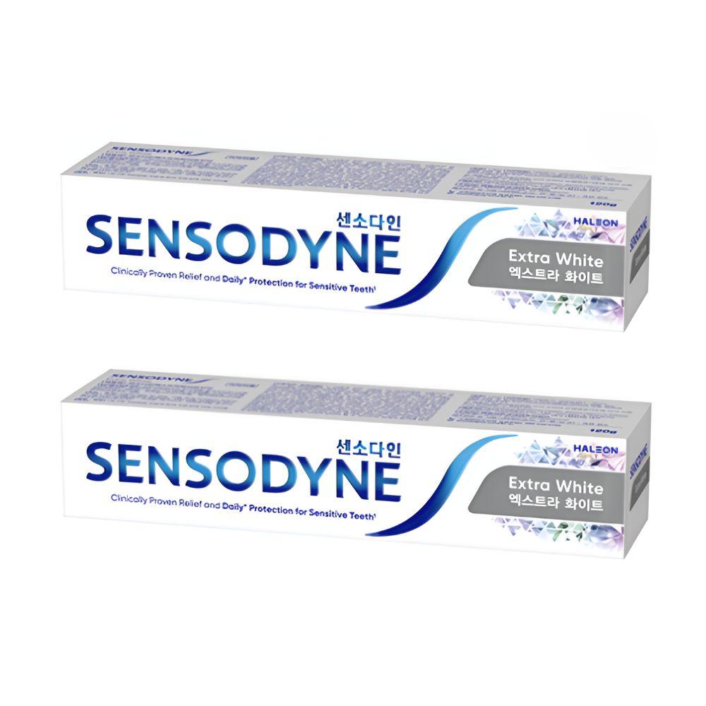 Sensodyne Зубная паста Extra White 120 г x2 Набор Отбеливающая Уход за Чувствительными Зубами Зубная паста