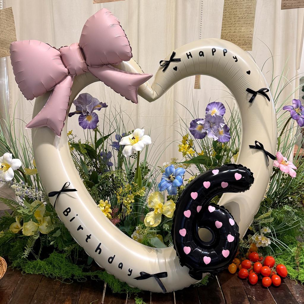 40-дюймовый розовый фольгированный шар в форме сердца, черный цифровой алюминиевый декор для вечеринки по случаю дня рождения, украшение для детского праздника, подарок для девочек на свадьбу, реквизит для детского праздника