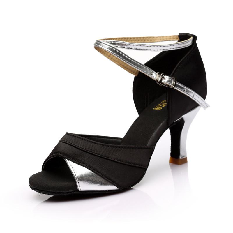Женская танцевальная обувь Обувь для бальных танцев Латинская женская обувь с открытым носком Каблуки Женская танцевальная обувь Каблуки 5/7 см Sapato Feminino