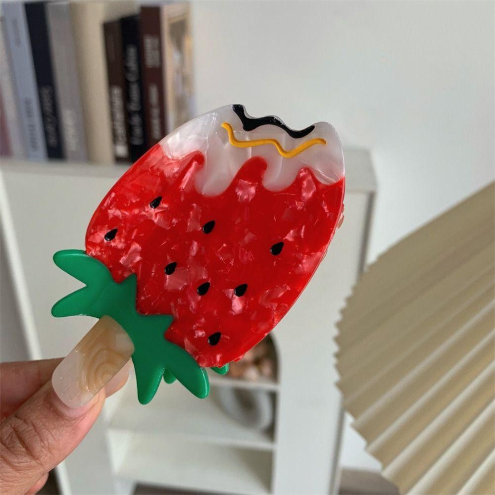 Cute Ice Cream Shark Clip Sweet Delicious Food Claw Clip Fruit Series Hair Claw Gift