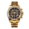 Daniel Douglas Automatic Gold and Mechanical Watch & DD8802DG-BK3 Watch, Black, Men's Self-Winding