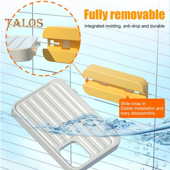 Платформа для жердочки для птиц Пластиковая подставка для жердочки для попугаев Полка с кормушкой Аксессуары для клетки для попугаев Кореллы Неразлучники Волнистые попугайчики