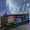 2026 Новый DIY Настольный Орнамент WFD Электронные Часы Ретро Электронные Флуоресцентная Лампа Светодиодная Точечная Матрица Часы Подарок