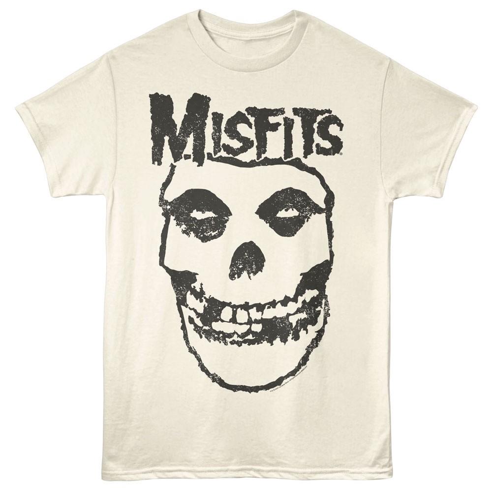 Футболка группы The Misfits ЧЕРЕП ПЕРЕВЕРНУТЫЙ Мужская Панк-Рок Музыка Официальная Натуральная Унисекс Футболка