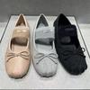 Flat-bottomed Bow Mary Jane Ballet Shoes, New Elastic Casual Versatile Niche Women's Shoes In Autumn 2025