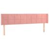 VidaXL LED Headboard Bedroom Furniture Double Bed Accessory Head of Bed Frame Interior Pink 3123307