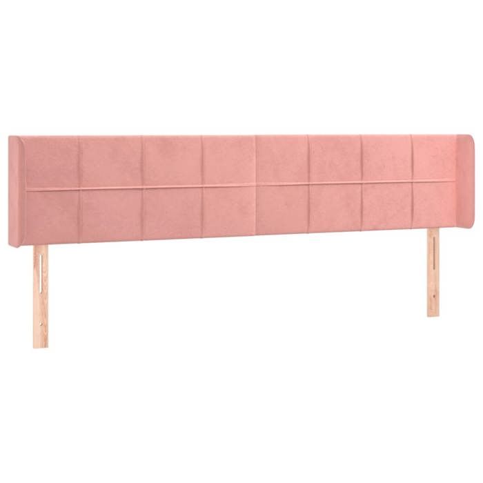 VidaXL LED Headboard Bedroom Furniture Double Bed Accessory Head of Bed Frame Interior Pink 3123307