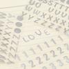 Decor Scrapbook Bronzing Pattern Planner Number sticker Letter Self Adhesive Twinkle stickers
