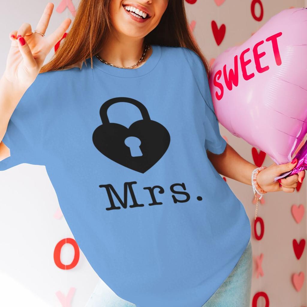 Забавная футболка с принтом Замок и Ключ для пары, matching t-shirt, Мужская Женская, Футболка на годовщину свадьбы, Модная, с коротким рукавом, Подарок на День Святого Валентина, Streetwear