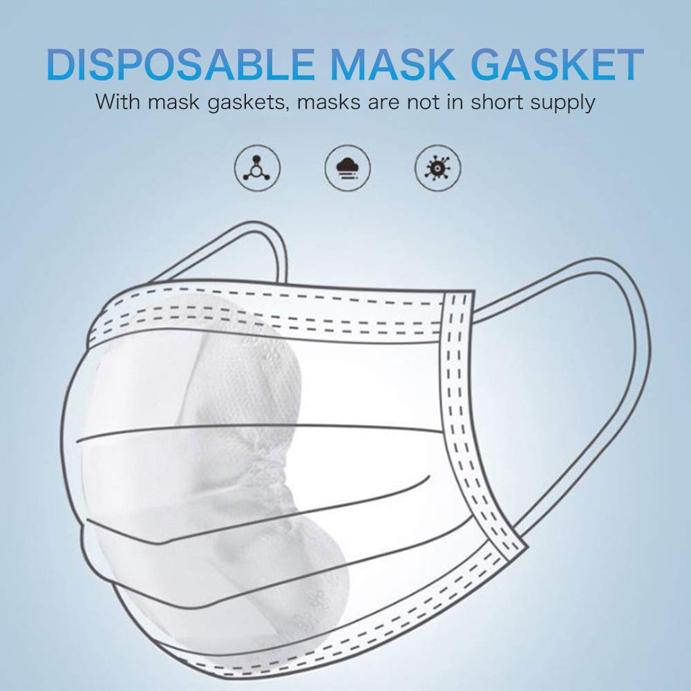 10/20/100pcs Mask Filter Piece Non-woven Fabrics Three Layers Of Protective Air Filtration Disposable Replacement Sheet