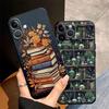 Мультяшный принт книжной полки Чехол-футляр для телефона для Apple iPhone 17 Pro Max 15 Pro 7 8 XR XS MAX 16 12 Air 13 14 11