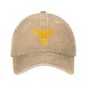 Brahma Bull The Rock Project Gym Baseball Cap Yellow Logo Unisex Unisex SunProof Trucker Dad Hat Outdoor Sports Baseball Caps