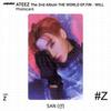 ATEEZ 2-й альбом WORLD EP.FIN WILL. Наклейка для фотокарты Z версия. КПОП К-ПОП