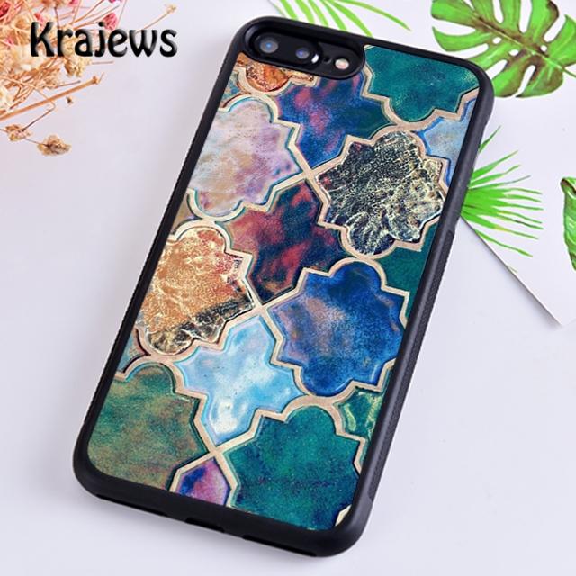 Krajews Чехол для телефона с древним цветочным узором для iPhone 17 Air 16 15 14 plus 12 pro max coque Оболочка Fundas