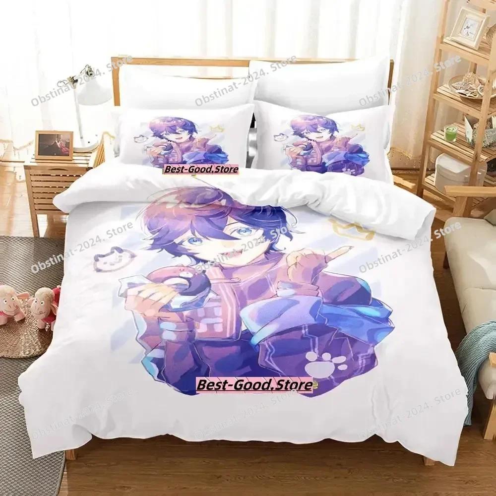 VTuber Axia Krone Комплект постельного белья Односпальный Двуспальный Full Queen King-Size Размеры Размеры Комплект постельного белья Взрослые Дети Спальня Комплекты пододеяльников Аниме комплект