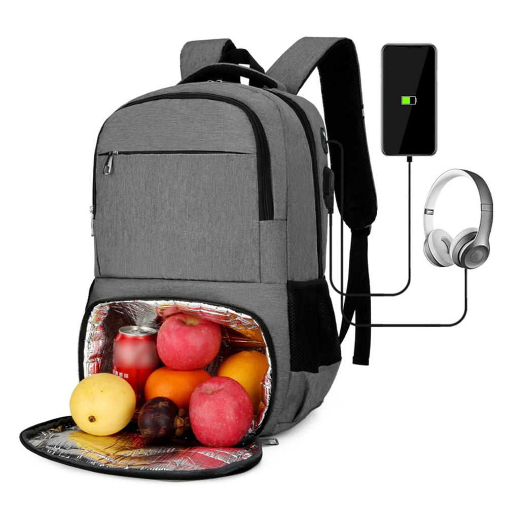 Рюкзак для обеда, изолированный рюкзак-холодильник, ланч-бокс для мужчин и женщин, рюкзак для ноутбука 15,6 дюйма с