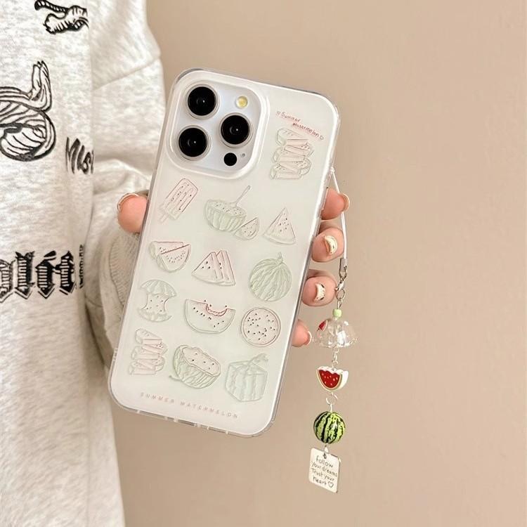 Single Layer Sketch Watermelon for Apple16promax Mobile Phone Case15 for IPhone14 Protective Case13imd12