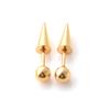 Gothic Women Spike Cone Tip Men Piercing Earrings Ear Stud Titanium Steel Fashion Jewelry