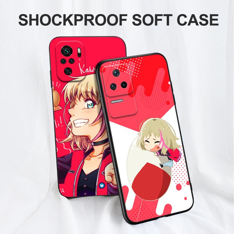 Черный ТПУ чехол для Xiaomi mi 11i 5G Redmi Note 11 11S Pro PLUS 4G 5G Чехол rika wonder egg kawai