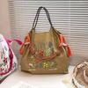Japanese Style Floral Embroidered Eco-Friendly Shoulder Bag