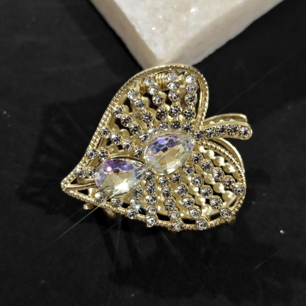 Страз Заколка для волос Украшение для волос Головной убор Задняя часть головы Кисточка Захватывающий зажим Новый китайский стиль Сплав Зажим Заколка