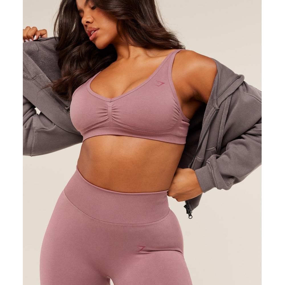 Gymshark Спортивный бюстгальтер Lift без швов Calm Pink B5c9a Kcpd