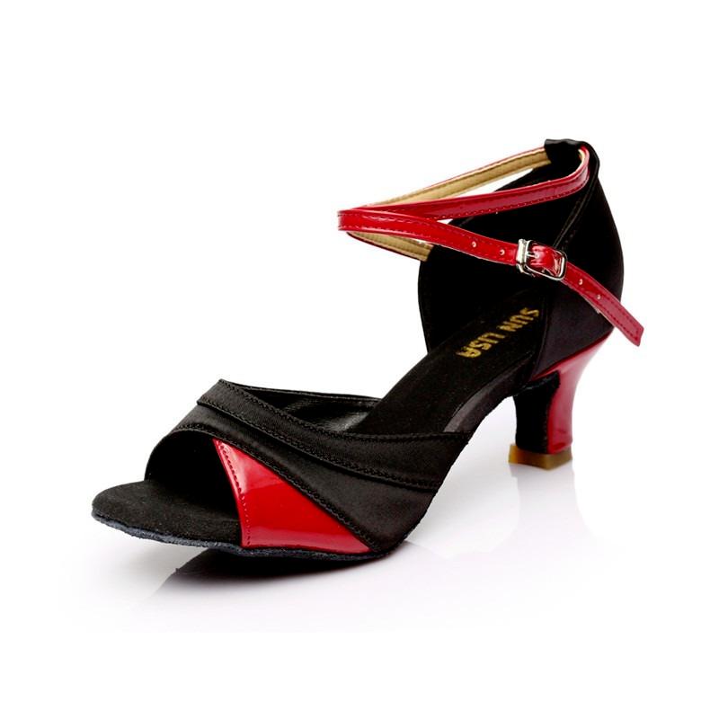 Женская танцевальная обувь Обувь для бальных танцев Латинская женская обувь с открытым носком Каблуки Женская танцевальная обувь Каблуки 5/7 см Sapato Feminino