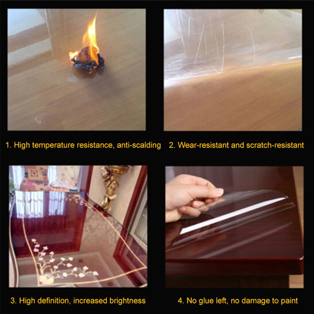 Self-adhesive Oil-proof Anti-scratch Heat Resistant Transparent Film Wall Sticker Protective Film