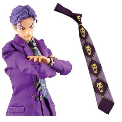 Аниме JoJo's Bizarre Adventure Kira Yoshikage Косплей Галстук Убийца Королева Череп Шея Небеса Дверь Косплей Костюм Опора