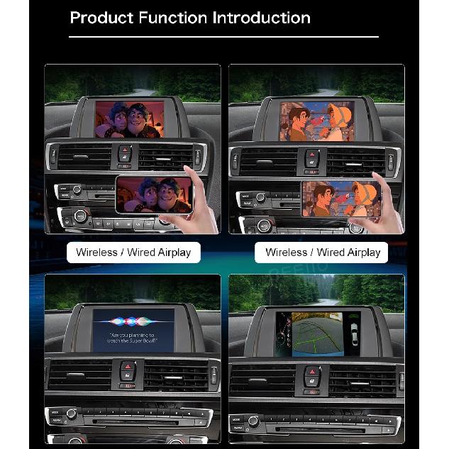 Беспроводной CarPlay Android Auto Для BMW 1 серии F20 F21 2 серии F22 F23 F45 CIC/ NBT Системный модуль Навигация Airplay