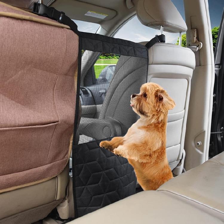 Car Storage Bag Car Net Safety Barrier Car Mesh Organizer Seats Back Net Bag Barrier for Dog Pet Baby SUV Car Divider