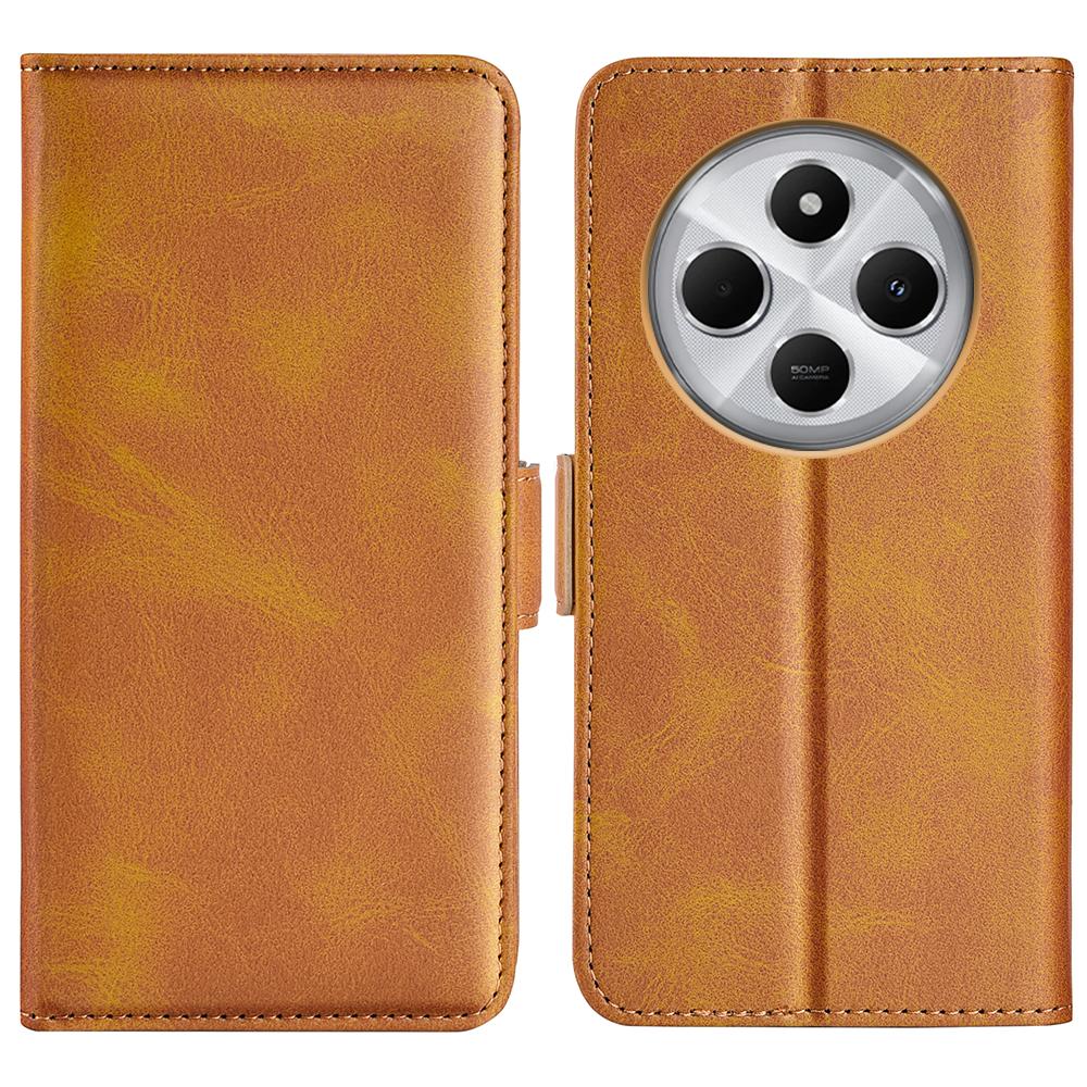 For Xiaomi Poco C75 4G/Redmi 14R 5G/14C 4G Stand Case Calf Texture Leather Wallet Phone Cover