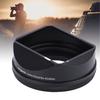   Metal Lens Hood Fit for Fuji X-E5  0VI Aluminium Alloy Retro Black Magnetic Camera Lens Shade