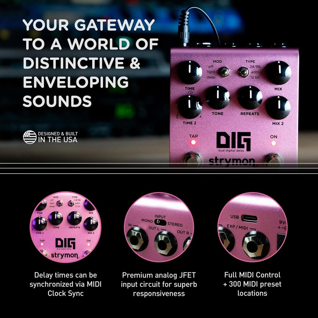 V2 Dig Двойная цифровая задержка Strymon/DIG