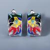 Creative Ladies Silver Earrings Colorful Zircon Handmade Enamel Parrot Colorful Unique Earrings Fashion Jewelry Wedding Bridal Earrings