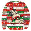 Autumn 3D Christmas Dog Printed Sweatshirts Fashionable Casual Sports Long Sleeved Men's and Women's Unisex Sweatshirts