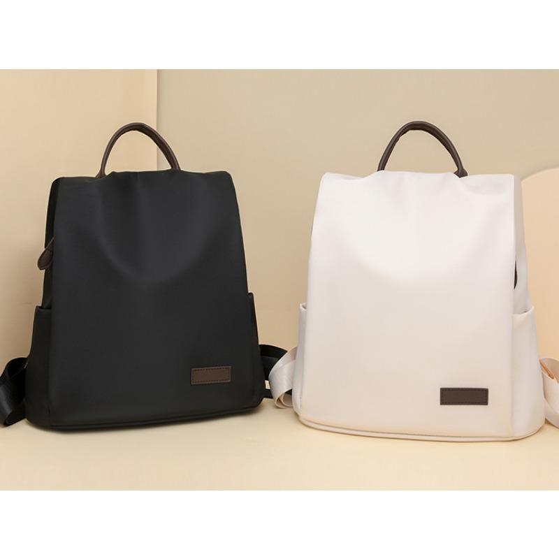 Рюкзак Anti Theft, женский трансграничный новый простой повседневный рюкзак для поездок на работу, однотонная ретро-сумка большой вместимости, легкая дорожная сумка