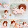 10CM Plush Doll Cute Embroidery Face Long Hair Wearable Dress Up Clothing Humanoid Stuffed Body